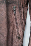 isaac sellam reflective leather jacket SULFUREUX TALMUD CUIVRE